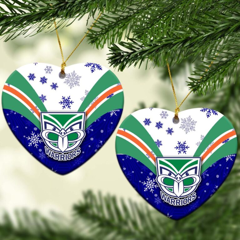 New Zealand Warriors Christmas Ornament Snow
