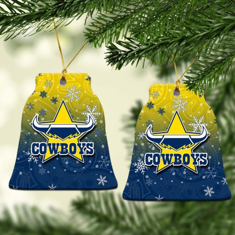 North Queensland Cowboys Christmas Ornament Snow