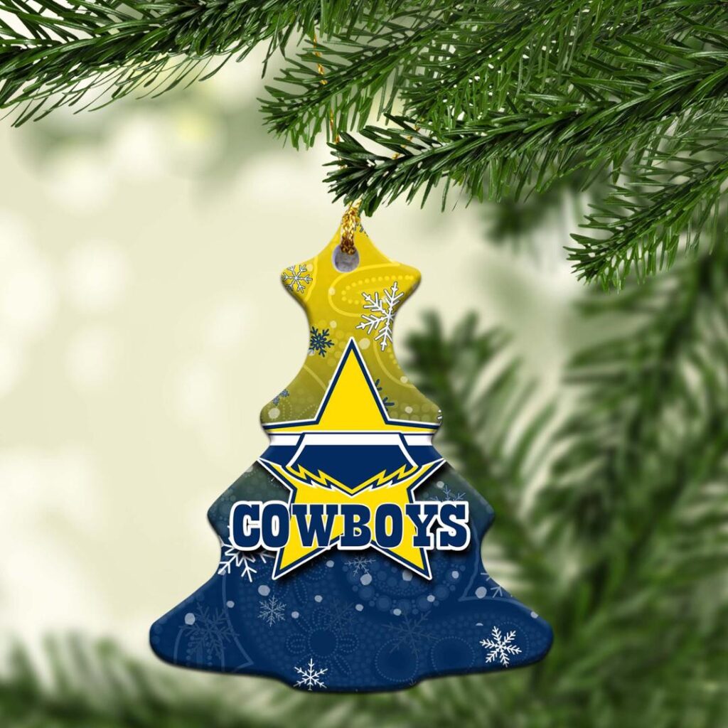 North Queensland Cowboys Christmas Ornament Snow