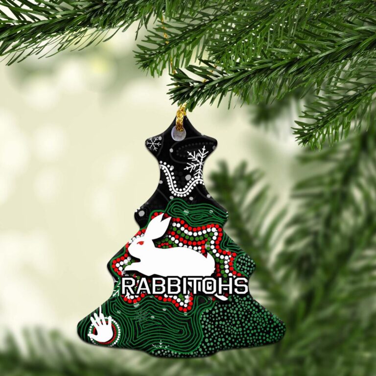 South Sydney Rabbitohs Christmas Ornament Snow