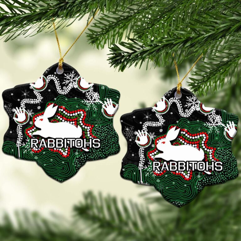South Sydney Rabbitohs Christmas Ornament Snow