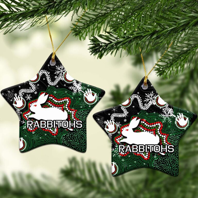 South Sydney Rabbitohs Christmas Ornament Snow