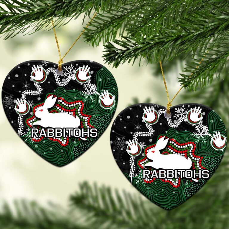 South Sydney Rabbitohs Christmas Ornament Snow
