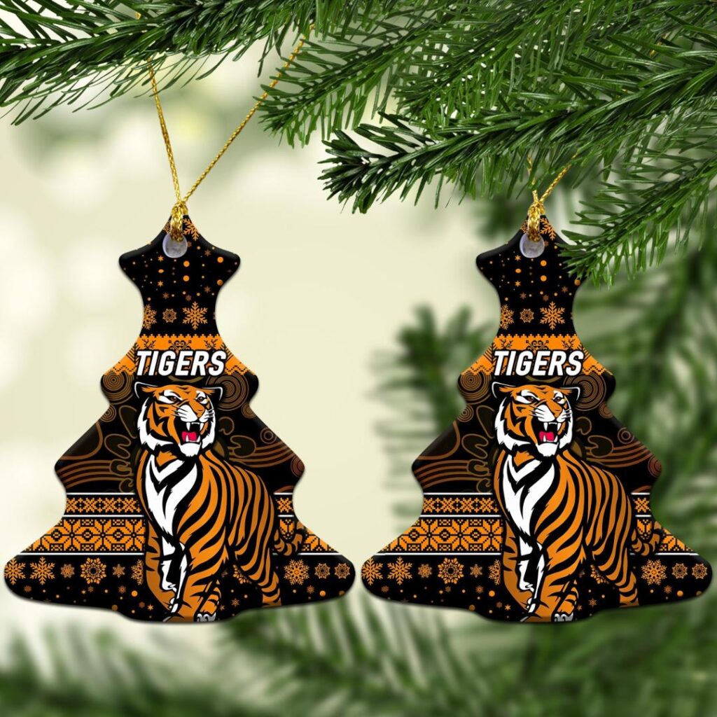 Wests Tigers Christmas Ornament Simple Style
