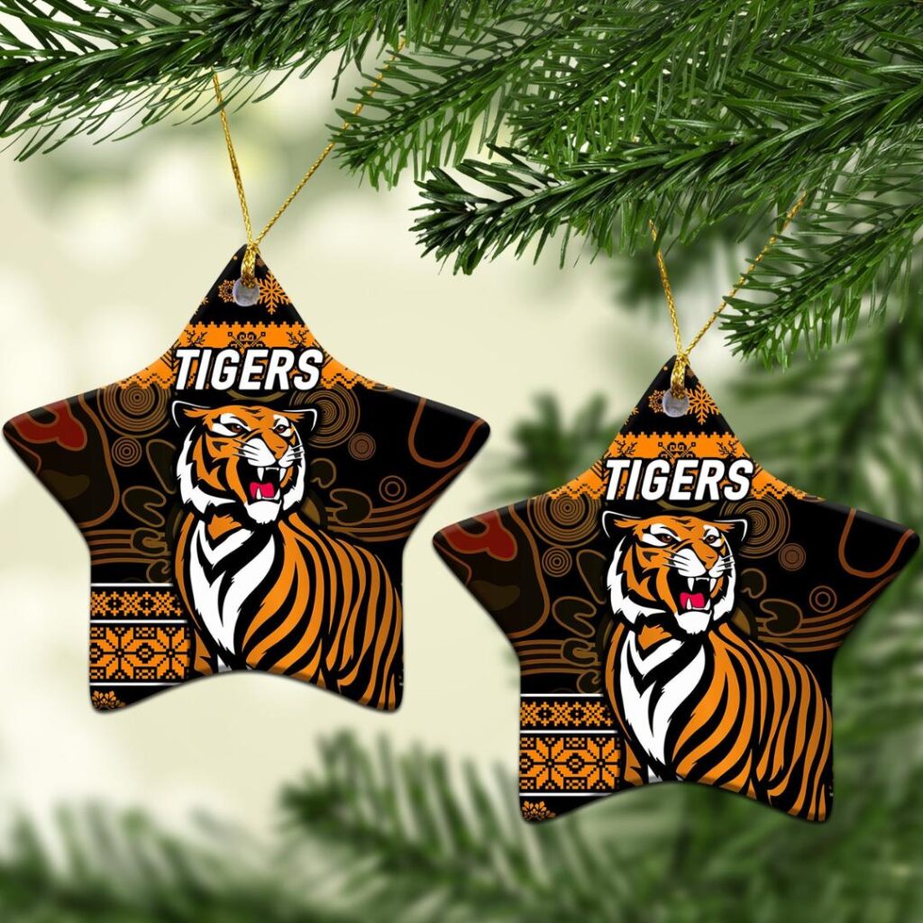 Wests Tigers Christmas Ornament Simple Style