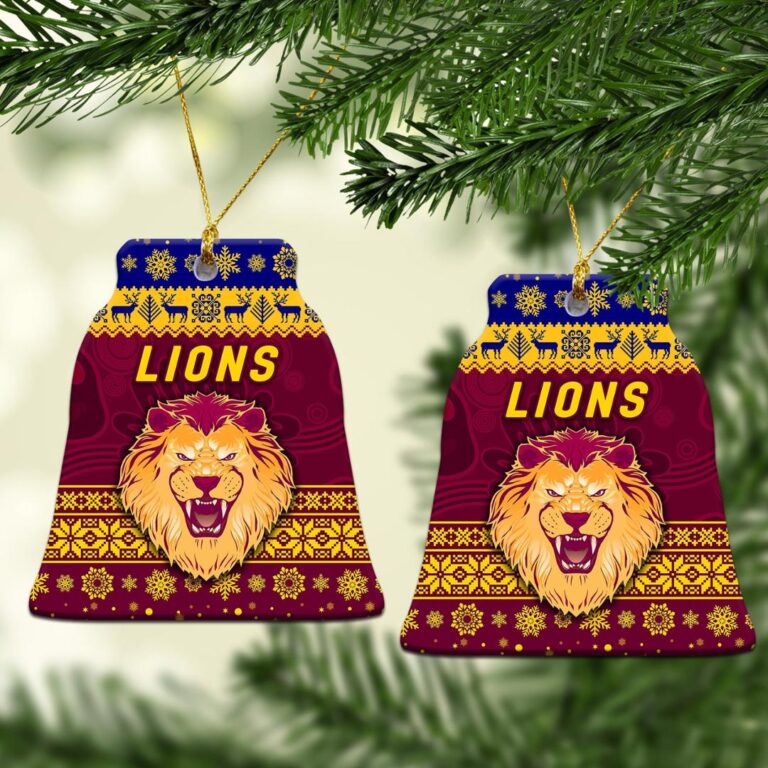AFL Brisbane Lions Christmas Ornament Simple Style