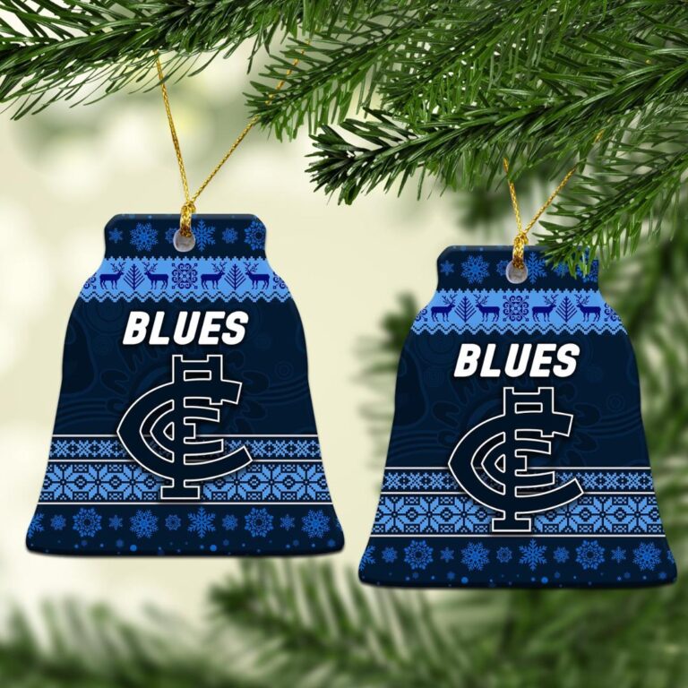 AFL Carlton Blues Christmas Ornament Simple Style