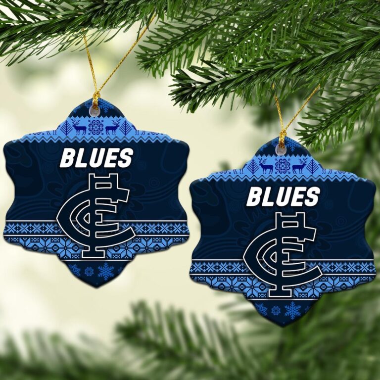 AFL Carlton Blues Christmas Ornament Simple Style