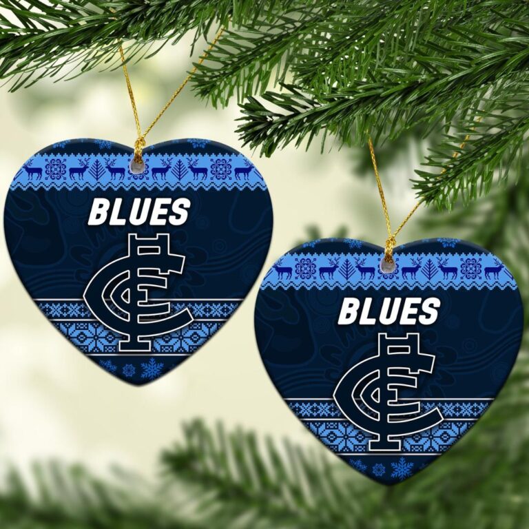 AFL Carlton Blues Christmas Ornament Simple Style