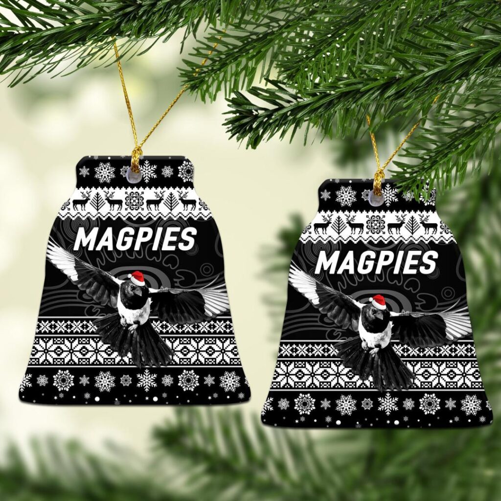 AFL Collingwood Magpies Christmas Ornament Simple Style