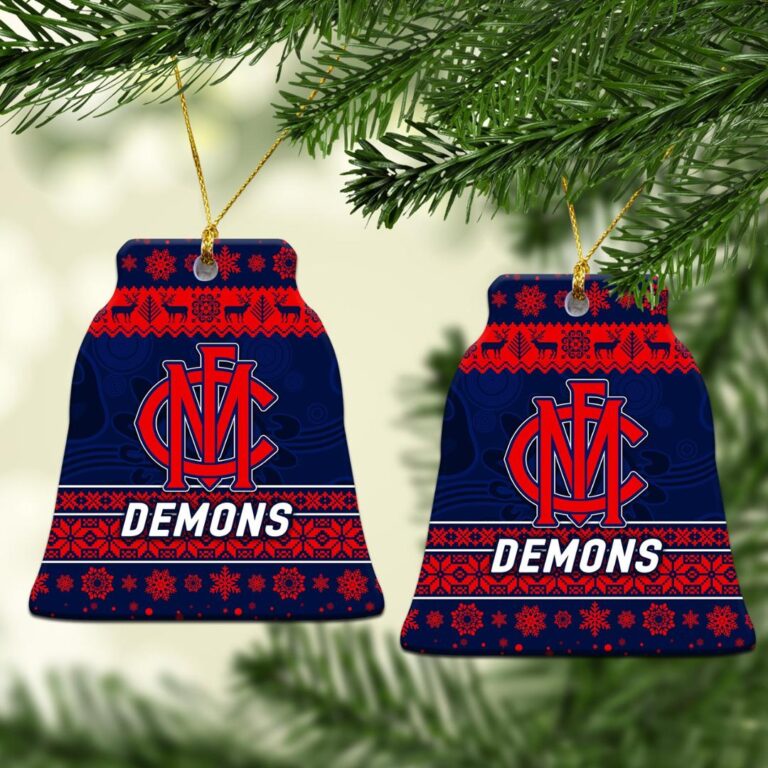 AFL Melbourne Demons Christmas Ornament Simple Style