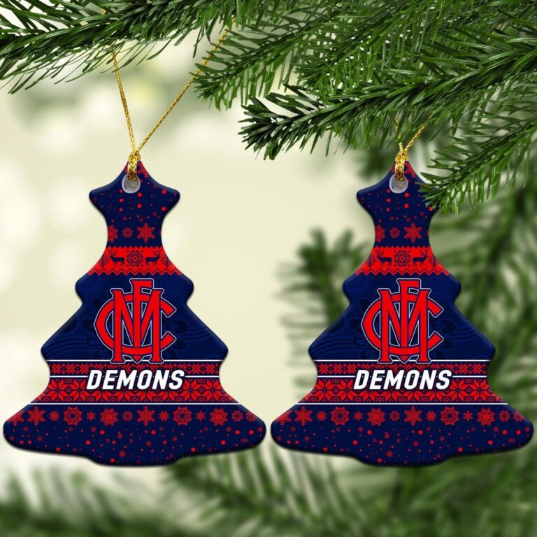 AFL Melbourne Demons Christmas Ornament Simple Style