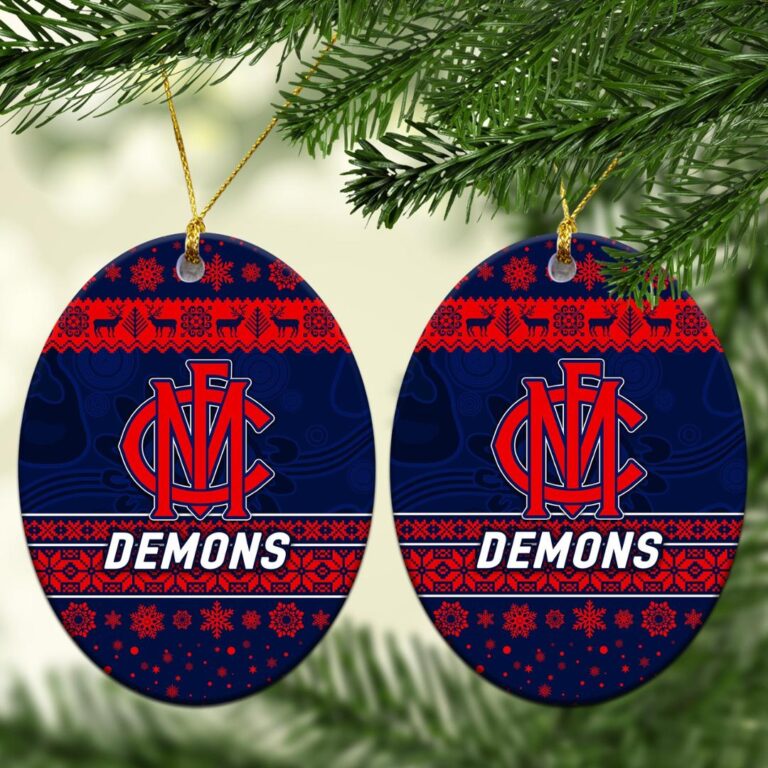 AFL Melbourne Demons Christmas Ornament Simple Style