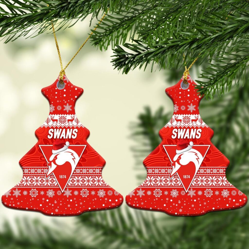 AFL Sydney Swans Christmas Ornament Simple Style