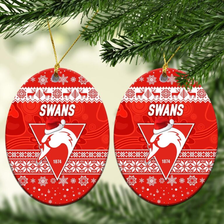 AFL Sydney Swans Christmas Ornament Simple Style