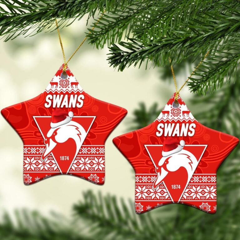 AFL Sydney Swans Christmas Ornament Simple Style
