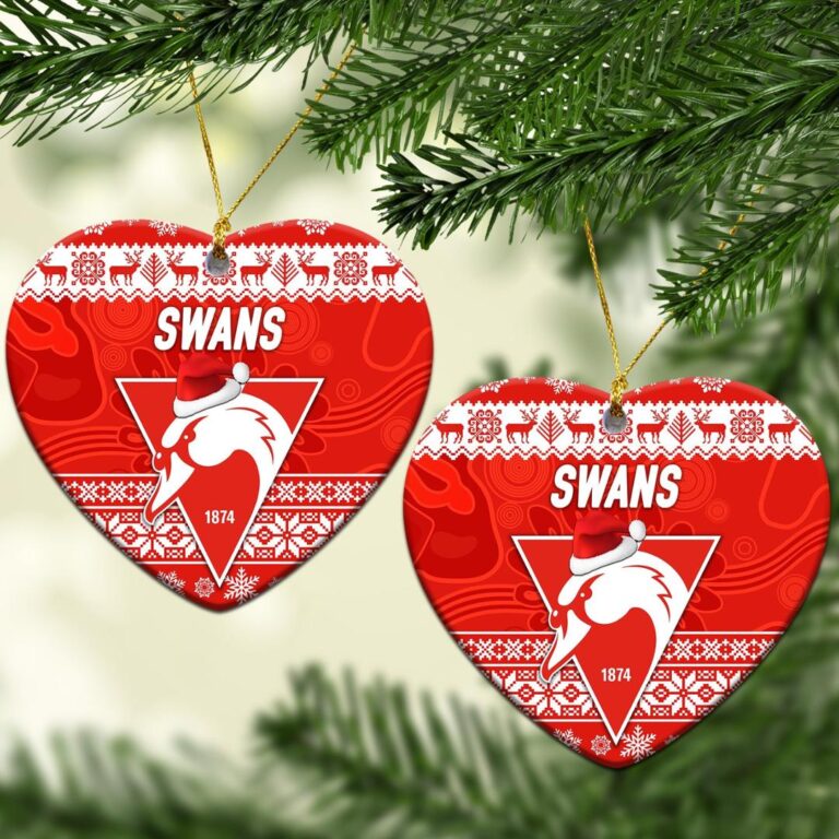 AFL Sydney Swans Christmas Ornament Simple Style