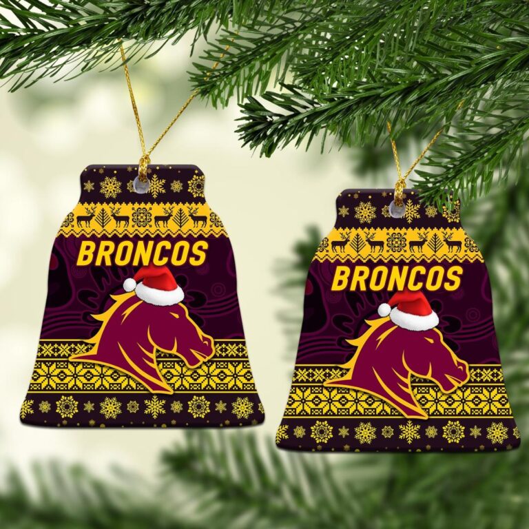 Brisbane Broncos Christmas Ornament Simple Style - Purple