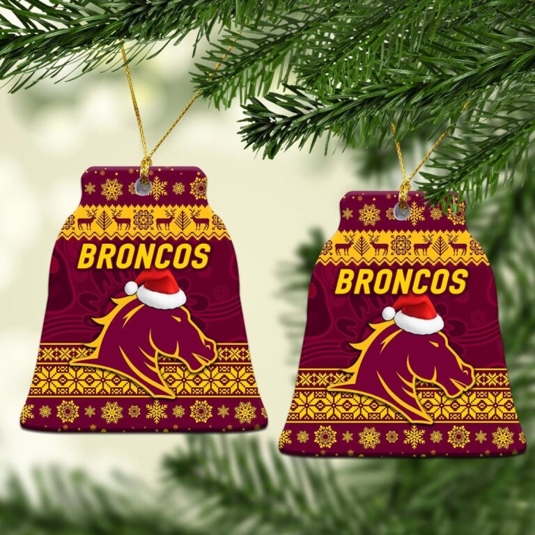 Brisbane Broncos Christmas Ornament Simple Style - Maroon