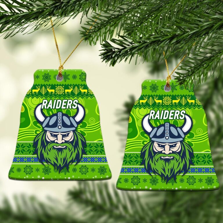 Canberra Raiders Christmas Ornament Simple Style - Green
