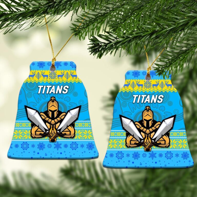 Gold Coast Titans Christmas Ornament Simple Style