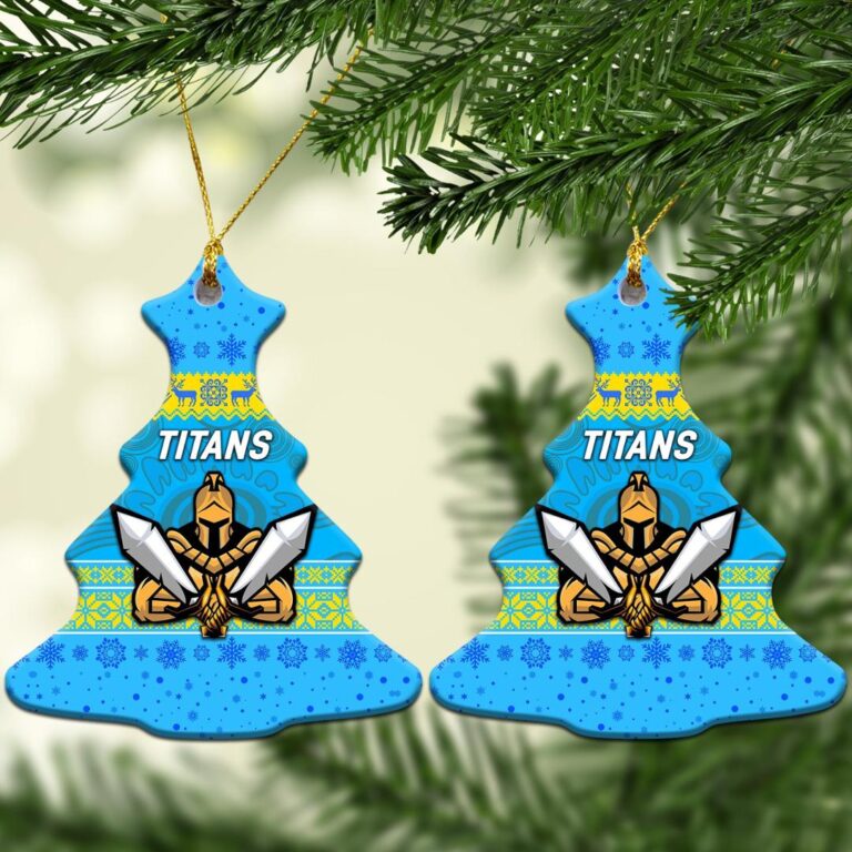Gold Coast Titans Christmas Ornament Simple Style