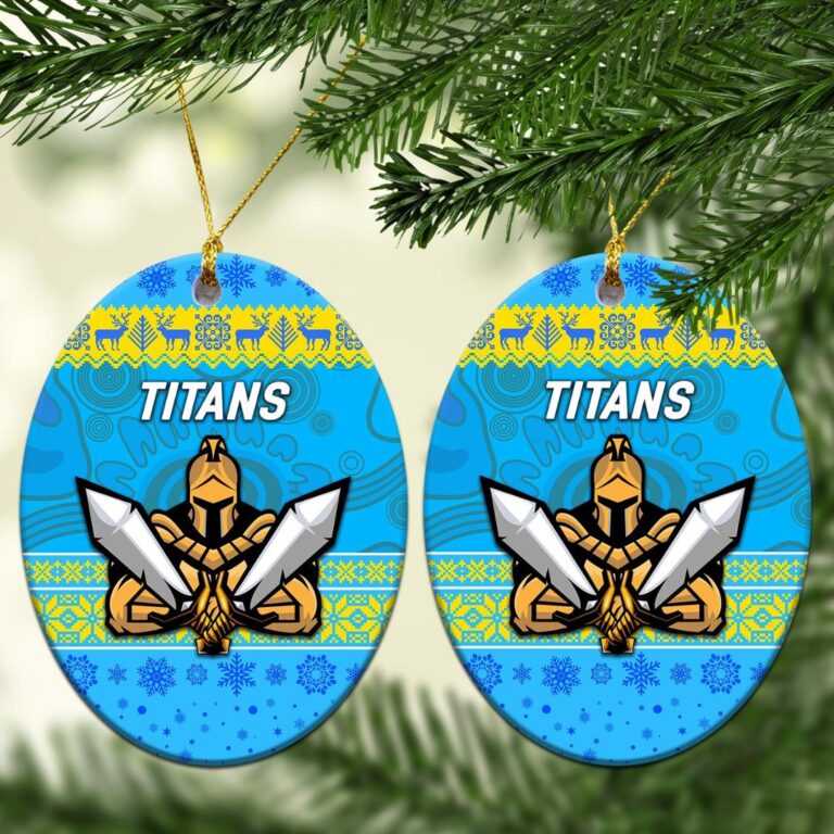 Gold Coast Titans Christmas Ornament Simple Style