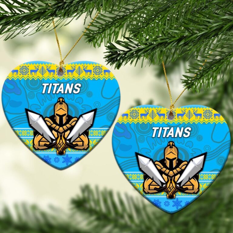 Gold Coast Titans Christmas Ornament Simple Style