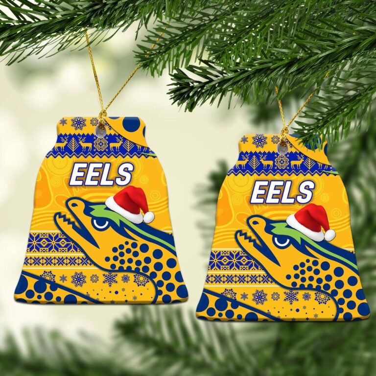 Parramatta Eels Christmas Ornament Simple Style - Gold