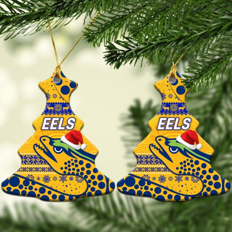 Parramatta Eels Christmas Ornament Simple Style - Gold