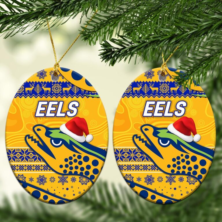 Parramatta Eels Christmas Ornament Simple Style - Gold