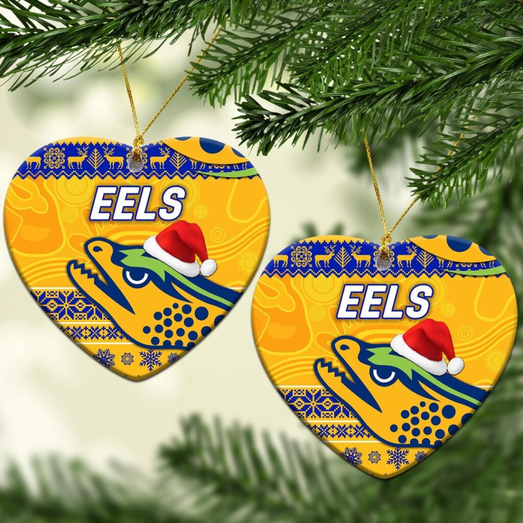 Parramatta Eels Christmas Ornament Simple Style - Gold