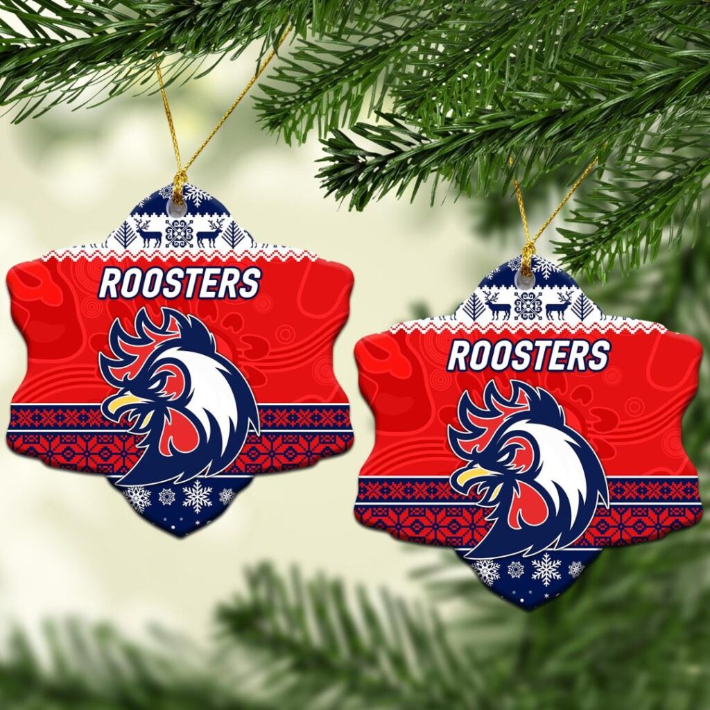 Sydney Roosters Christmas Ornament Simple Style - Blue