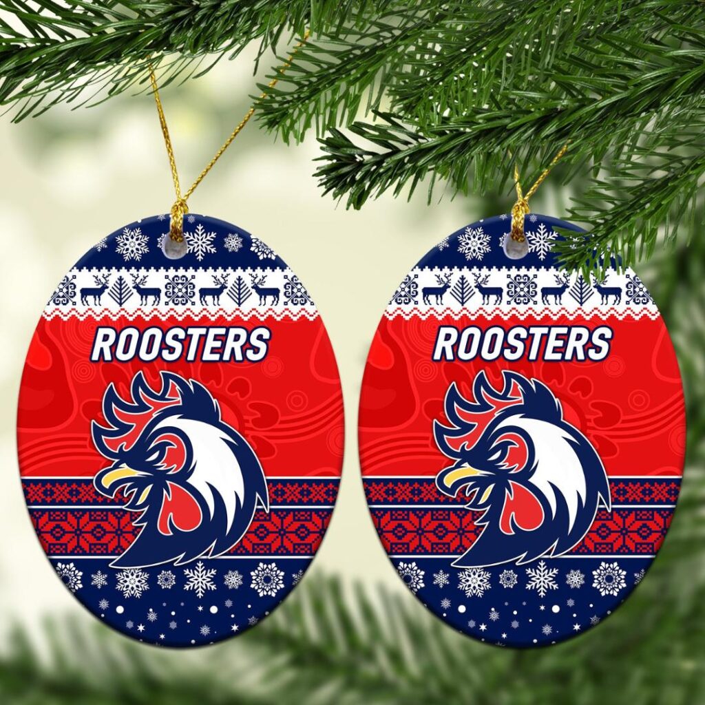 Sydney Roosters Christmas Ornament Simple Style - Blue