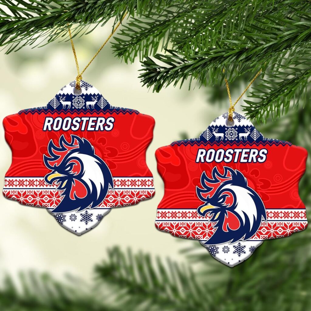 Sydney Roosters Christmas Ornament Simple Style - White