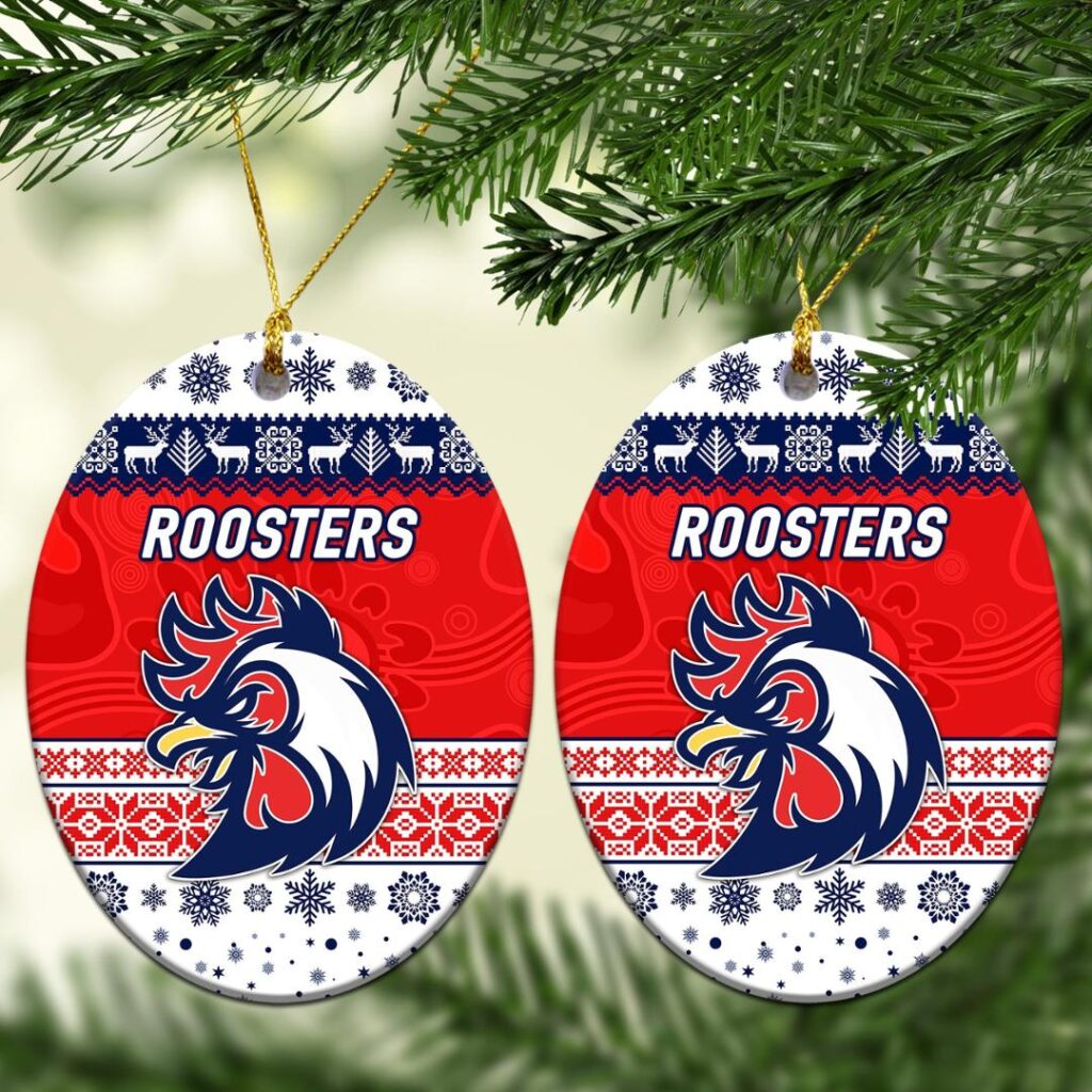 Sydney Roosters Christmas Ornament Simple Style - White