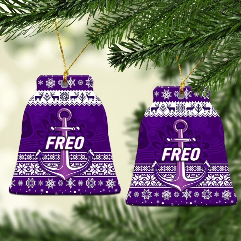 AFL Fremantle Dockers Christmas Ornament Simple Style - White