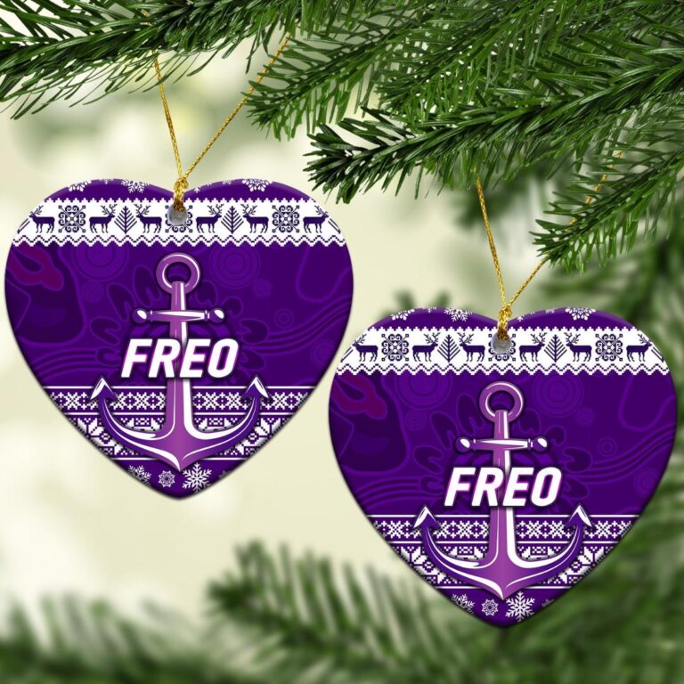 AFL Fremantle Dockers Christmas Ornament Simple Style - White