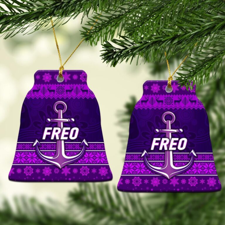 AFL Fremantle Dockers Christmas Ornament Simple Style - Purple