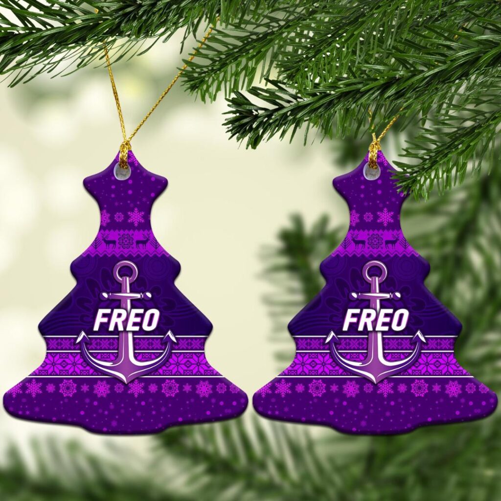 AFL Fremantle Dockers Christmas Ornament Simple Style - Purple