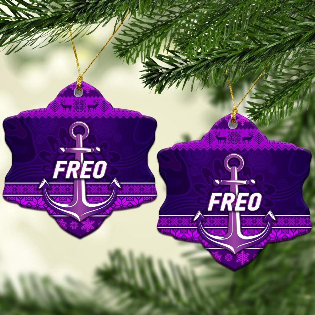 AFL Fremantle Dockers Christmas Ornament Simple Style - Purple