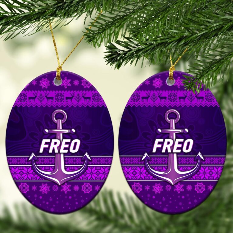 AFL Fremantle Dockers Christmas Ornament Simple Style - Purple