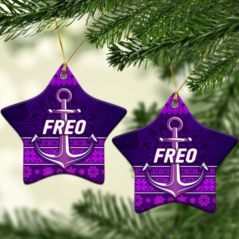 AFL Fremantle Dockers Christmas Ornament Simple Style - Purple