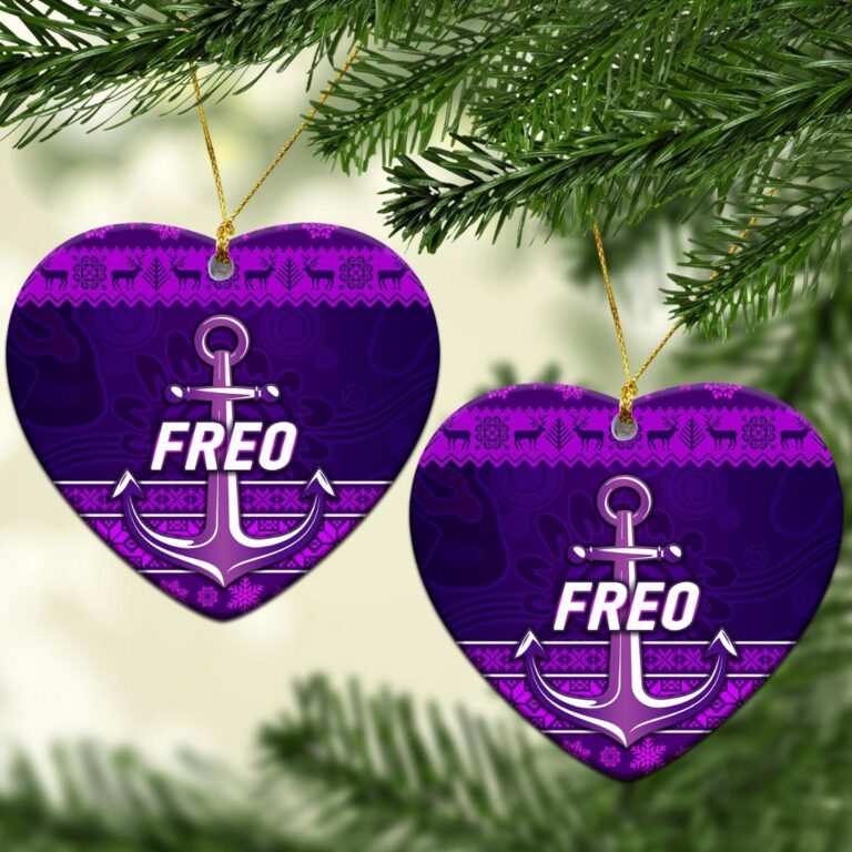 AFL Fremantle Dockers Christmas Ornament Simple Style - Purple