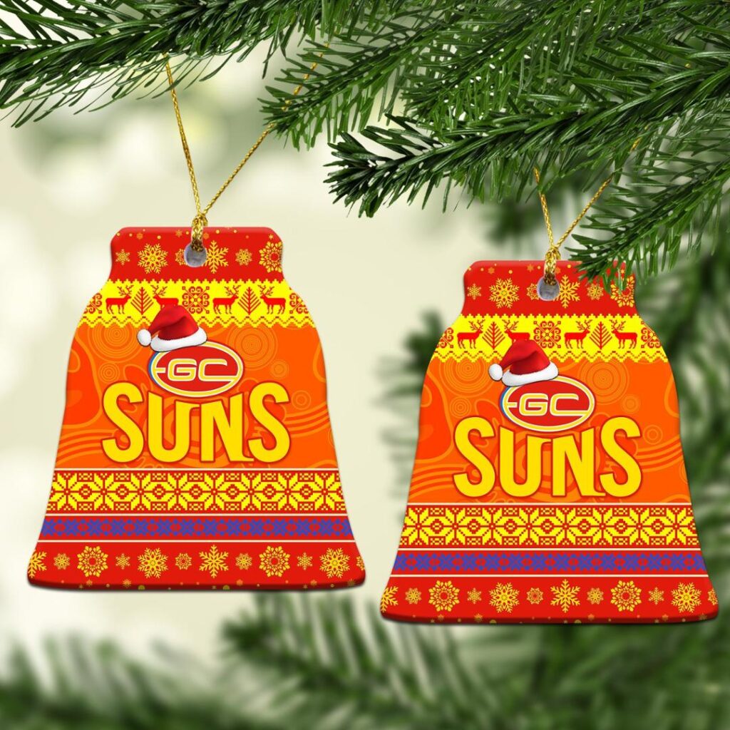 AFL Gold Coast Suns Christmas Ornament Simple Style