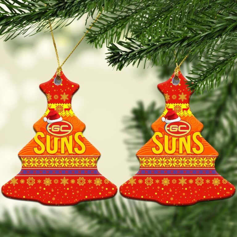 AFL Gold Coast Suns Christmas Ornament Simple Style