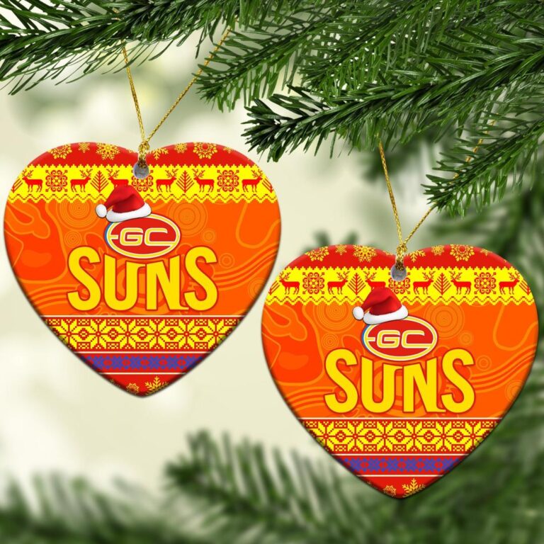 AFL Gold Coast Suns Christmas Ornament Simple Style