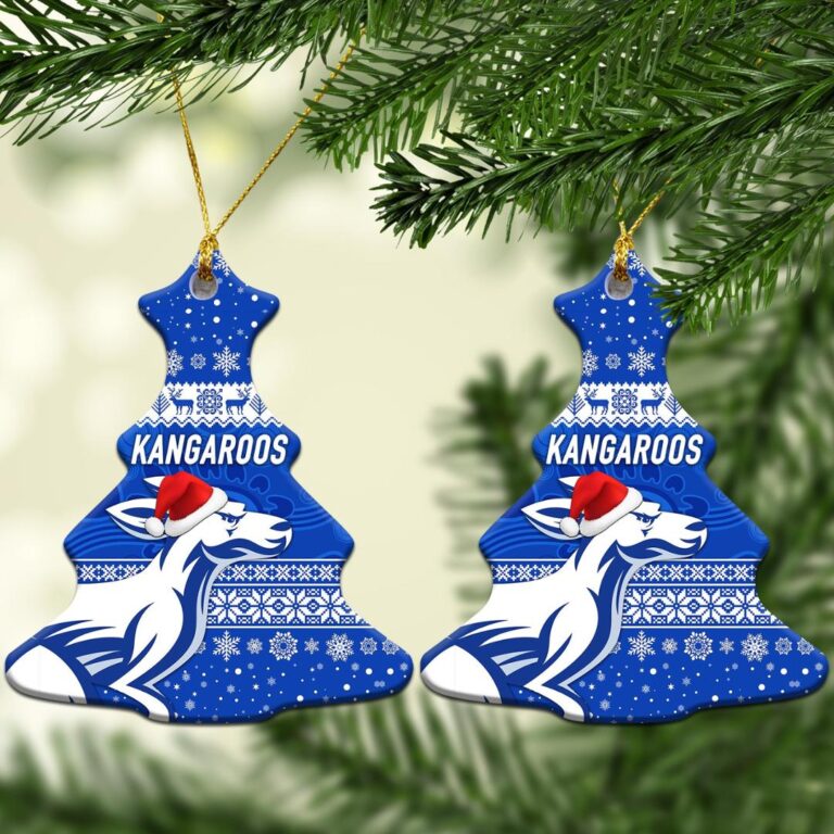 AFL North Melbourne Kangaroos Christmas Ornament Simple Style