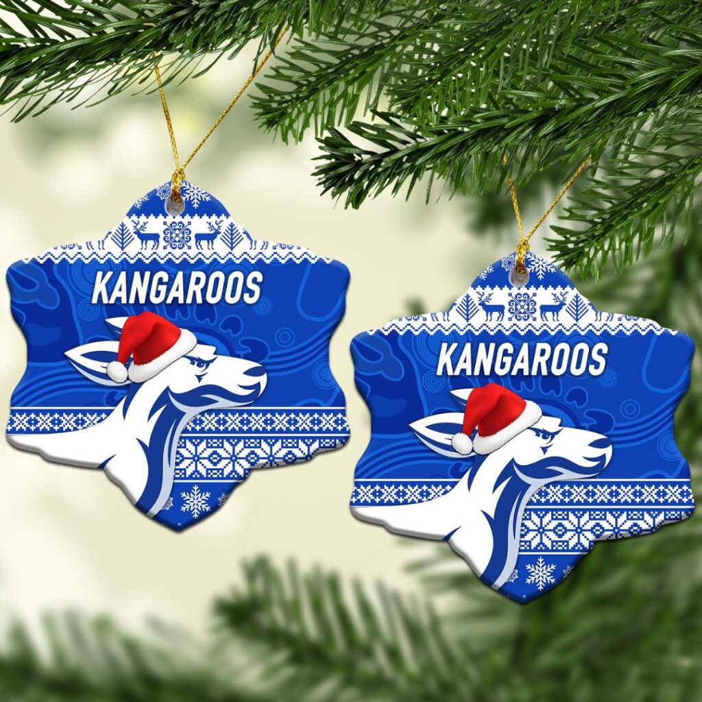 AFL North Melbourne Kangaroos Christmas Ornament Simple Style