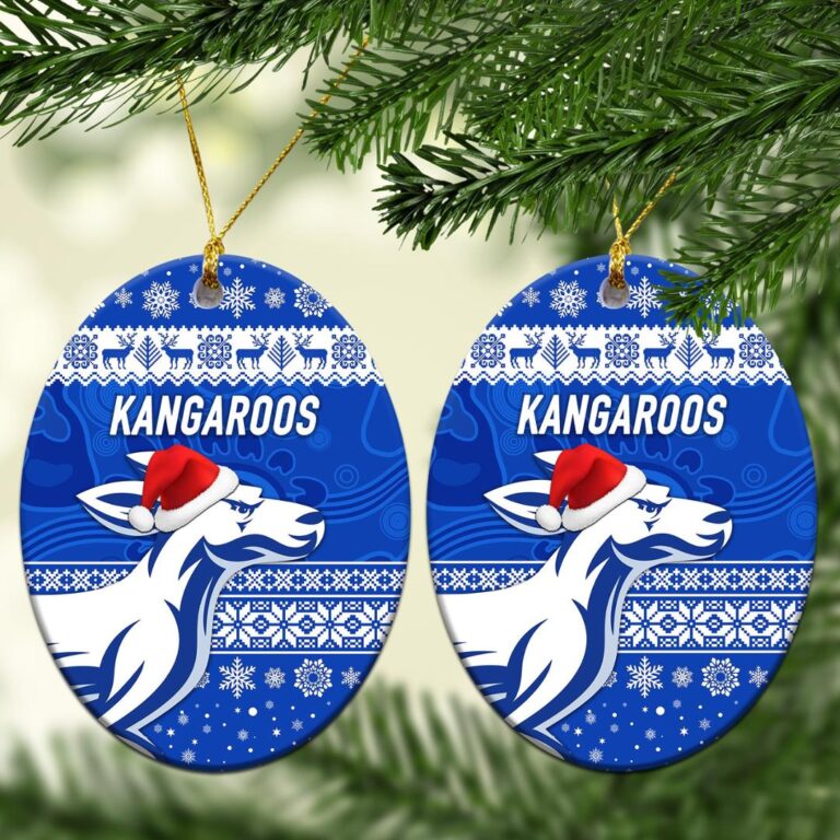 AFL North Melbourne Kangaroos Christmas Ornament Simple Style